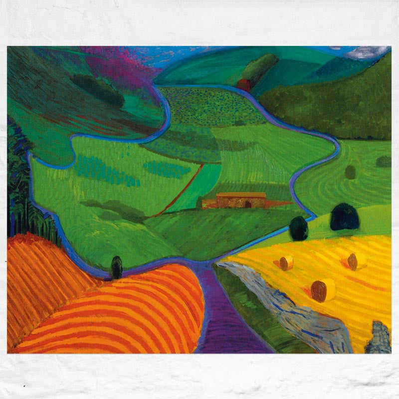 North Yorkshire poster by David Hockney