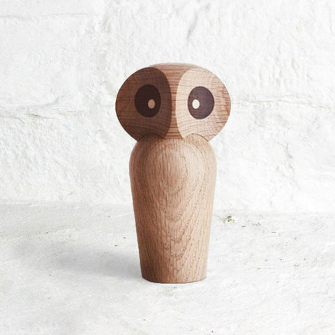Owl by Paul Anker Hansen, 1960 - Natural Oak (Small)