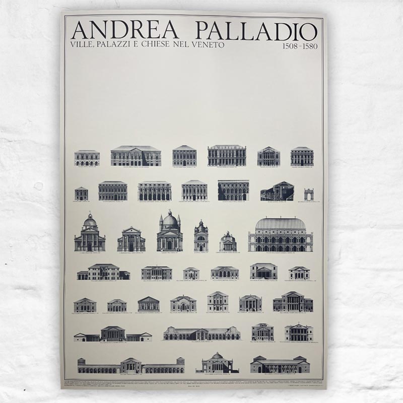 Andrea Palladio Villas, Palaces and Churches of the Veneto poster (Ville, Palazzi e Chiese)