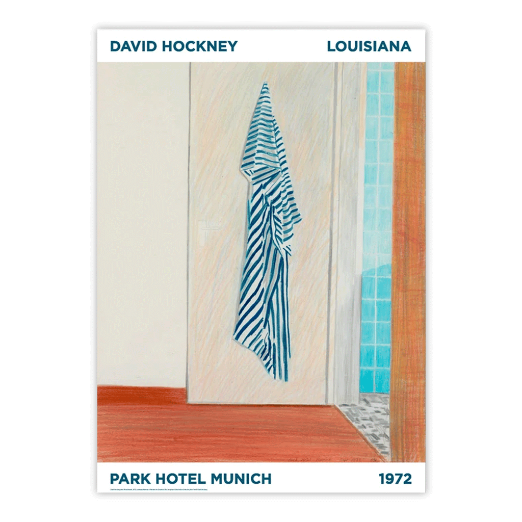 Park Hotel Munich poster by David Hockney