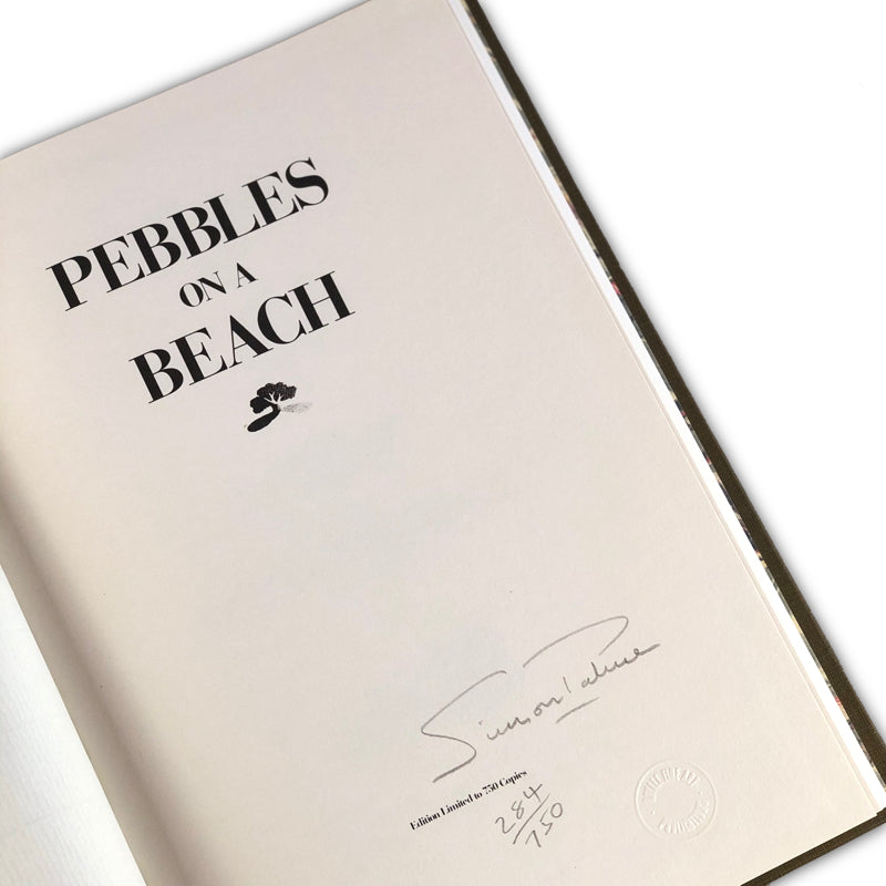 Pebbles on A Beach - signed , numbered limited edition book by Simon Palmer