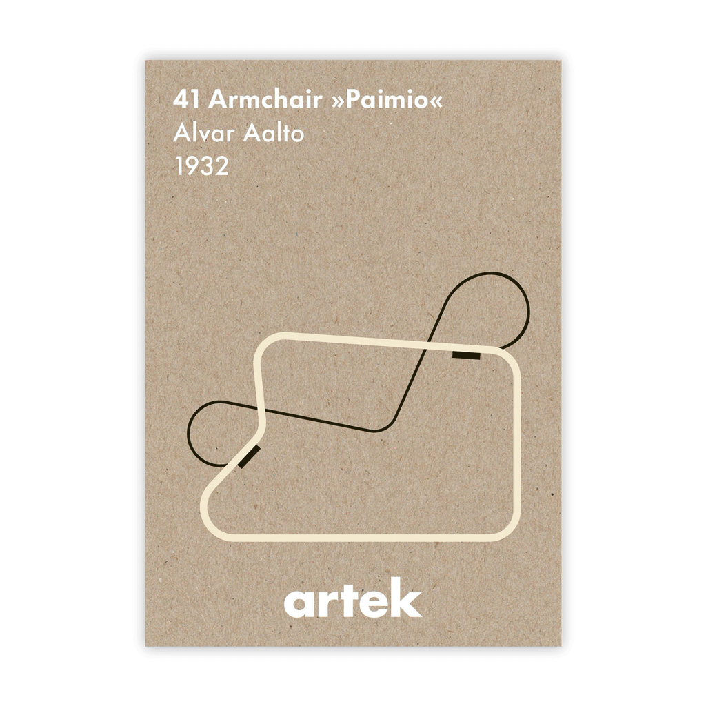 Alvar Aalto Paimio Poster by Greige for Artek