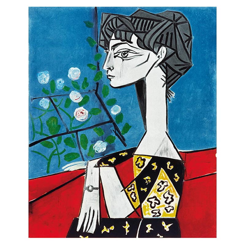 Jaqueline with Roses, 1954 print by Pablo Picasso - limited edition of 1000 copies.