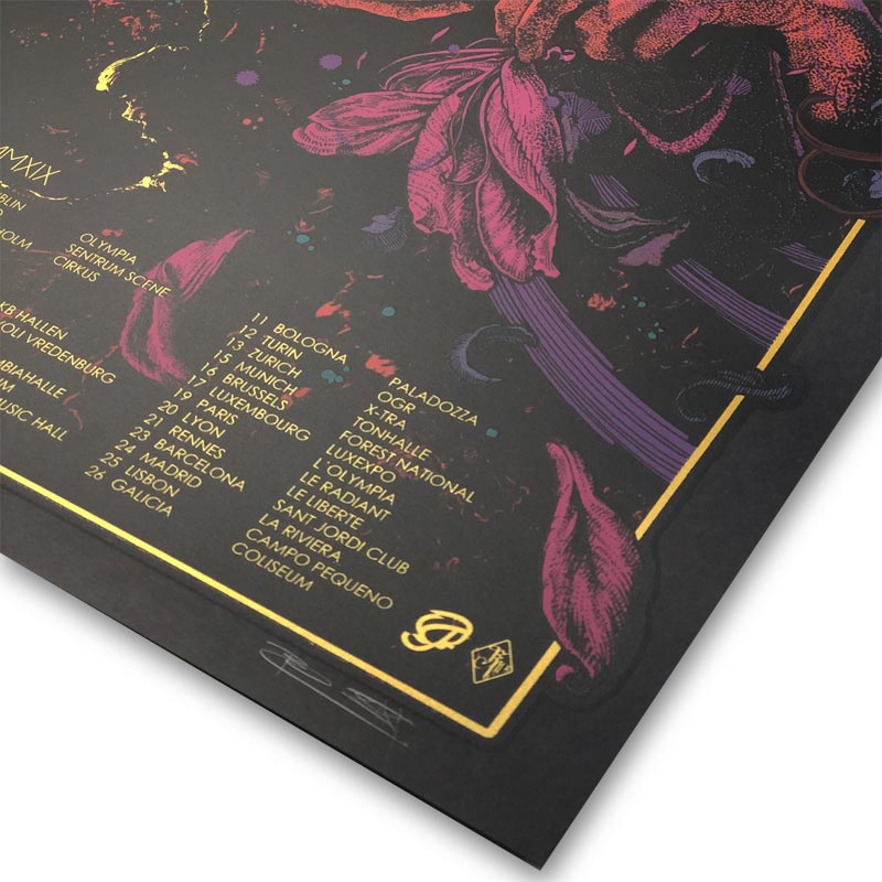 Pixies Europe poster (edition of 45) by Richey Beckett