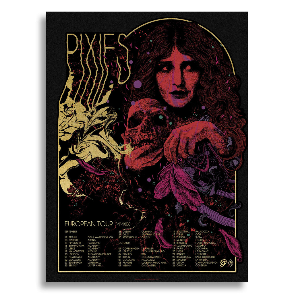 Pixies Europe poster (edition of 45) by Richey Beckett