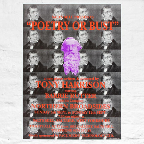 Poetry or Bust Poster by Tony Harrison