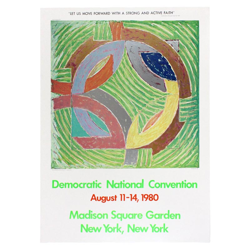 Polar Coordinate IV poster by Frank Stella (Democratic Convention, 1980)