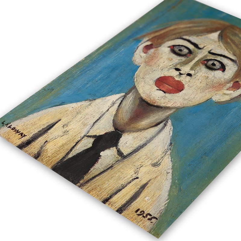 Portrait of a Young Man, 1955 by L.S Lowry - small poster