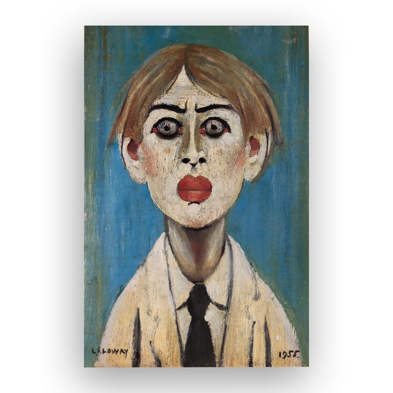 Portrait of a Young Man, 1955 by L.S Lowry - small poster