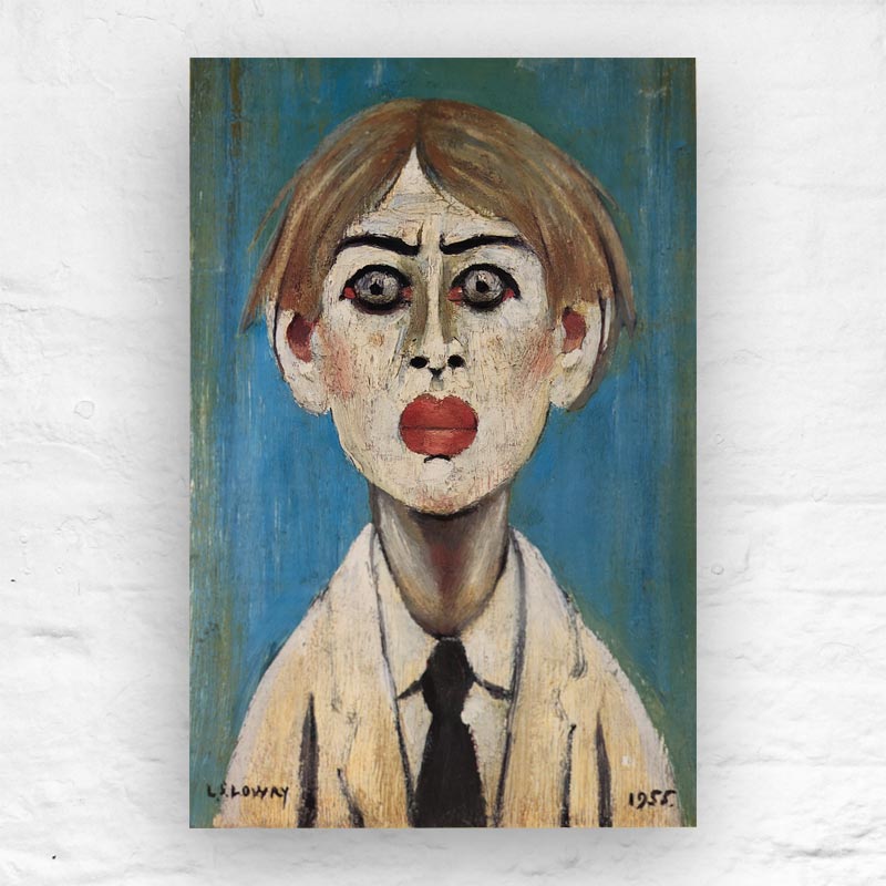 Portrait of a Young Man, 1955 by L.S Lowry - small poster