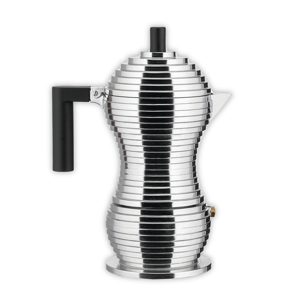Pulcina Coffee maker - 3 cup, black - des. Michele de Lucchi (made by Alessi)