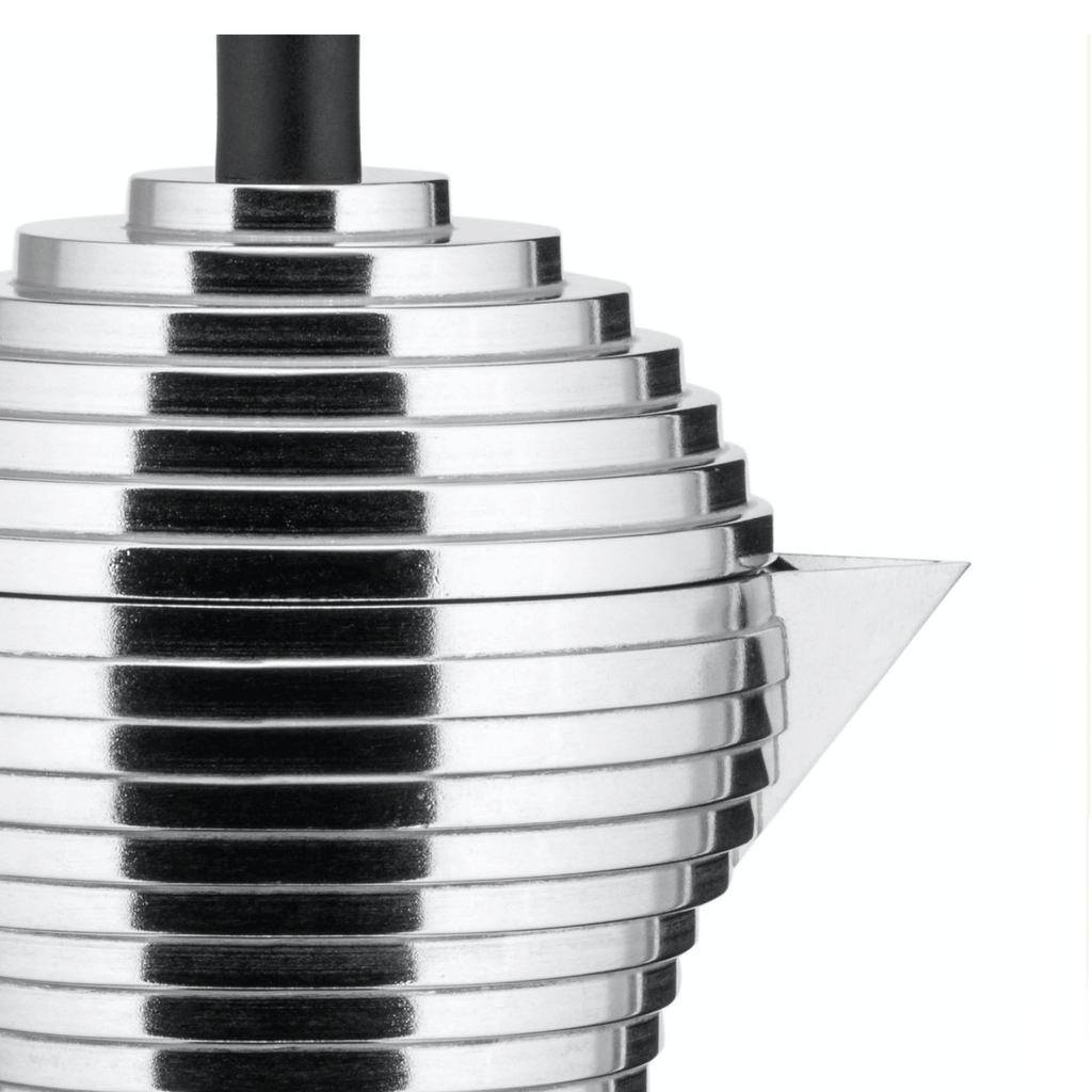 Pulcina Coffee maker - 6 cup, black - des. Michele de Lucchi (made by Alessi)