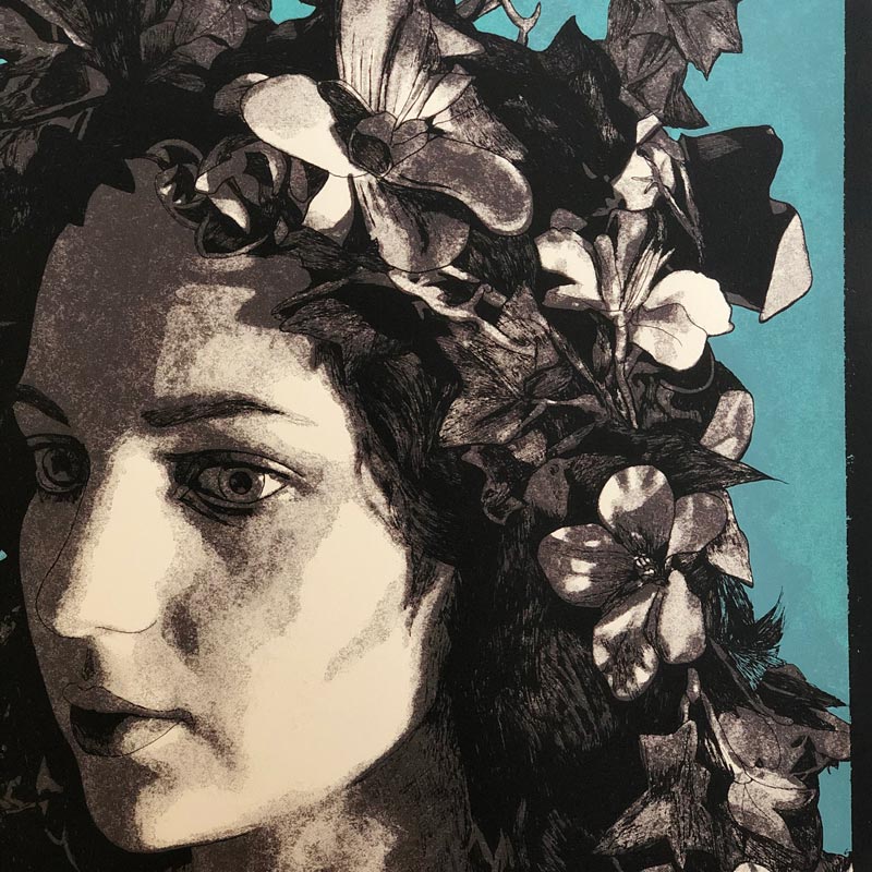 Queens of the Stone Age, Zurich poster by Tommy Davidson-Hawley - hand pulled 3 colour screenprint, artist's proof