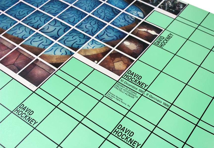 Rain on Pool Poster vintage poster (1983) by David Hockney