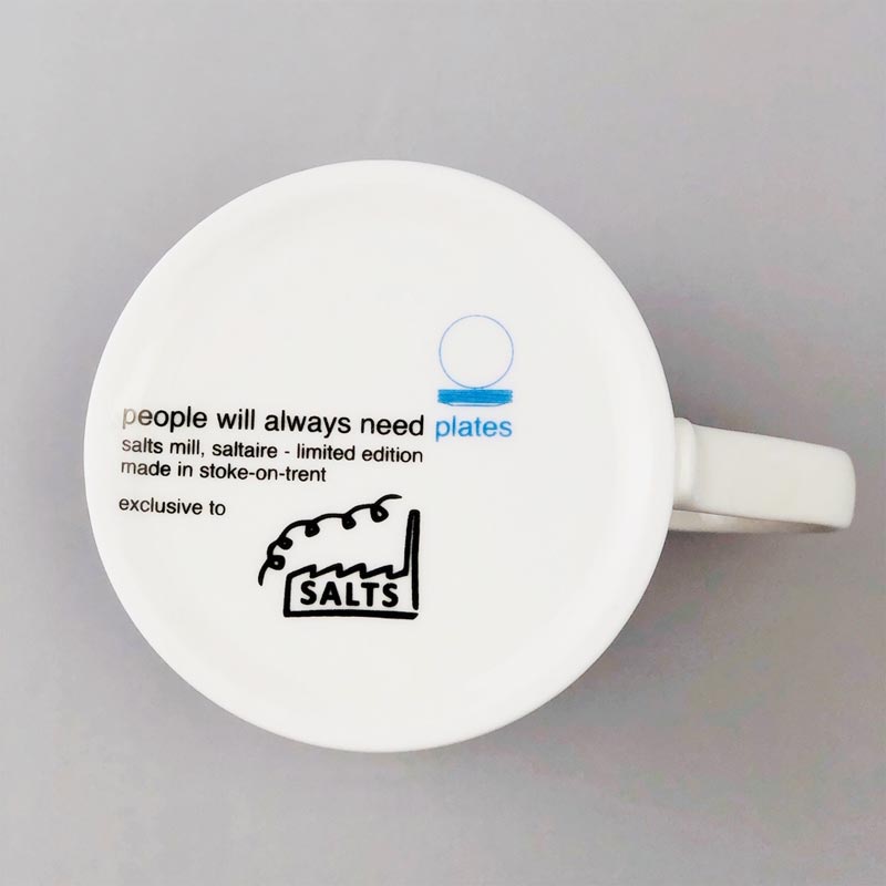 Salts Mill Mug by People Will Always Need Plates - exclusive to Salts - Blue