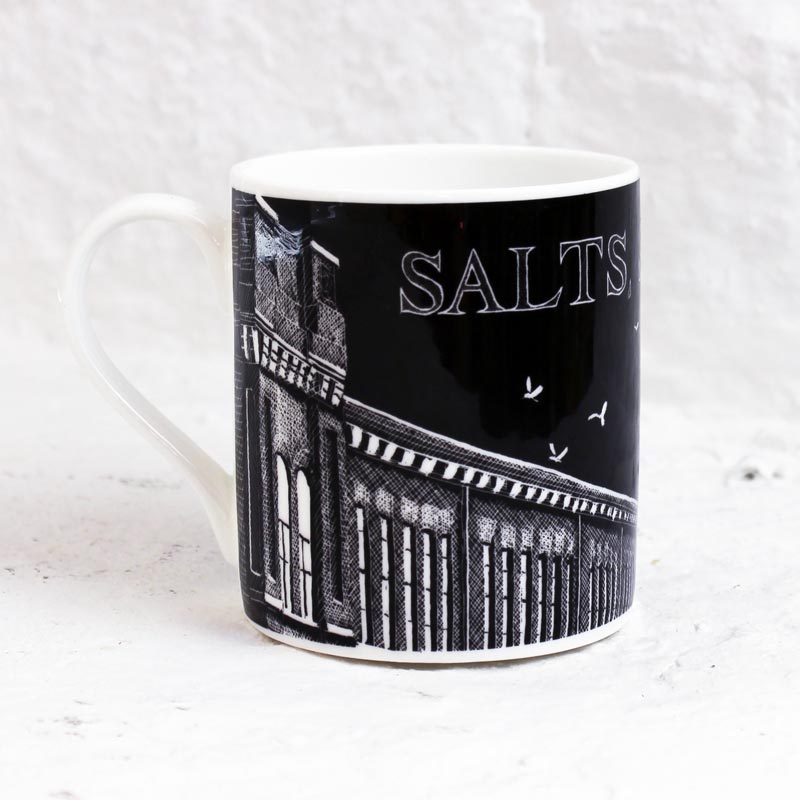 Salts Mill Mug with artwork by Simon Palmer