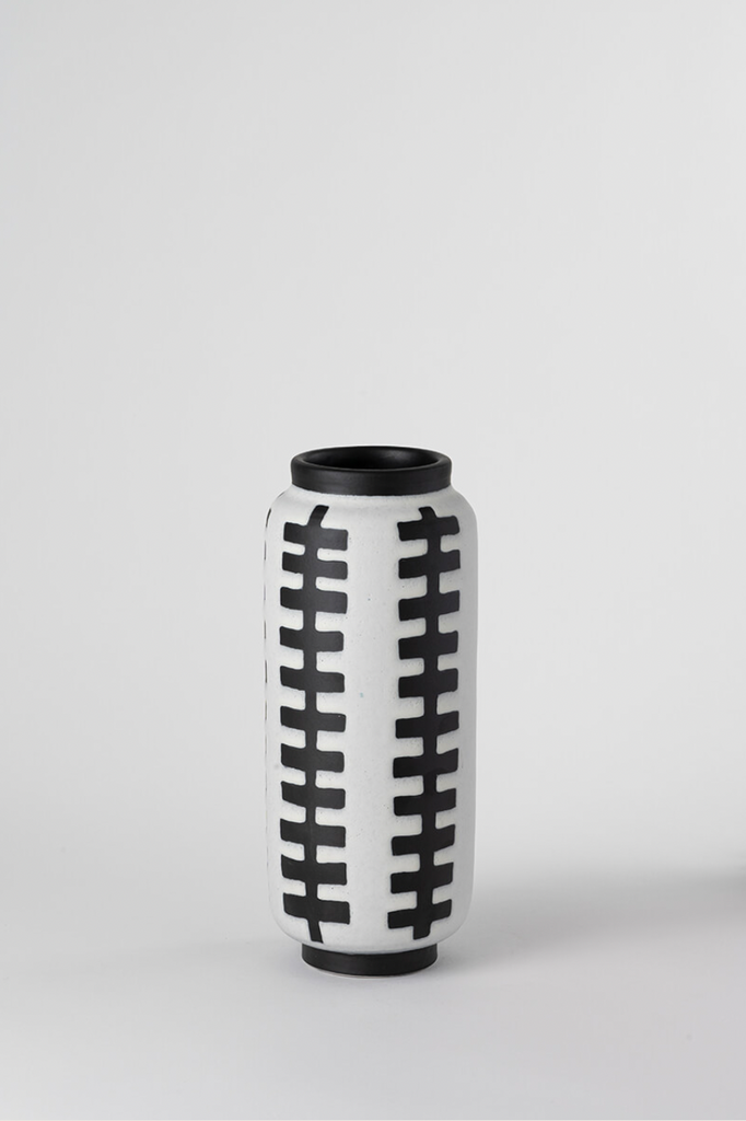 Optical Round Monochrome Vase (ABA 12) by Nuove Forme (exclusive)