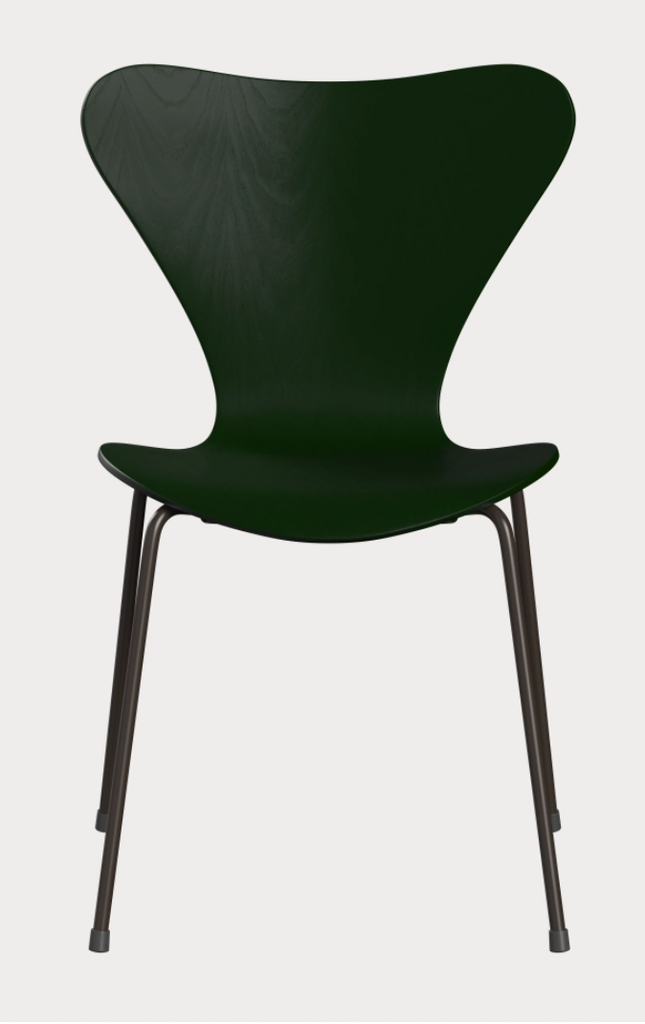Series 7 chair des. Arne Jacobsen, 1955 - Evergreen Ash / Brown Bronze - made by Fritz Hansen