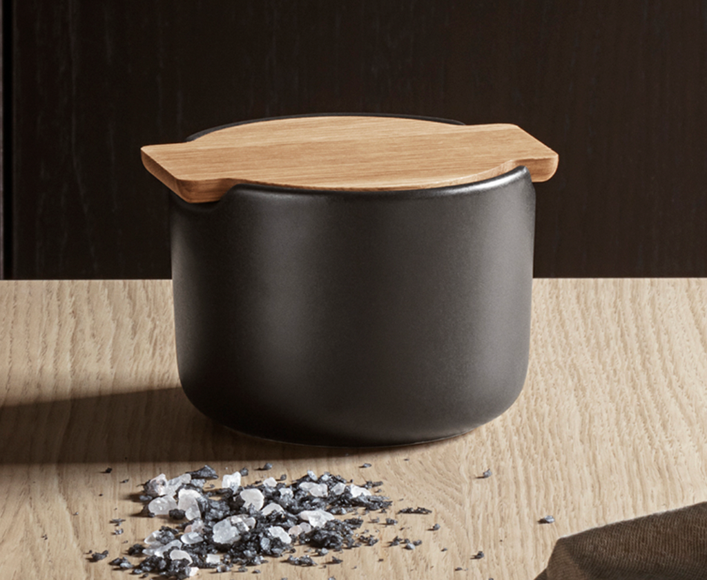 Salt Cellar with Oak Lid des. Tools® for Eva Solo