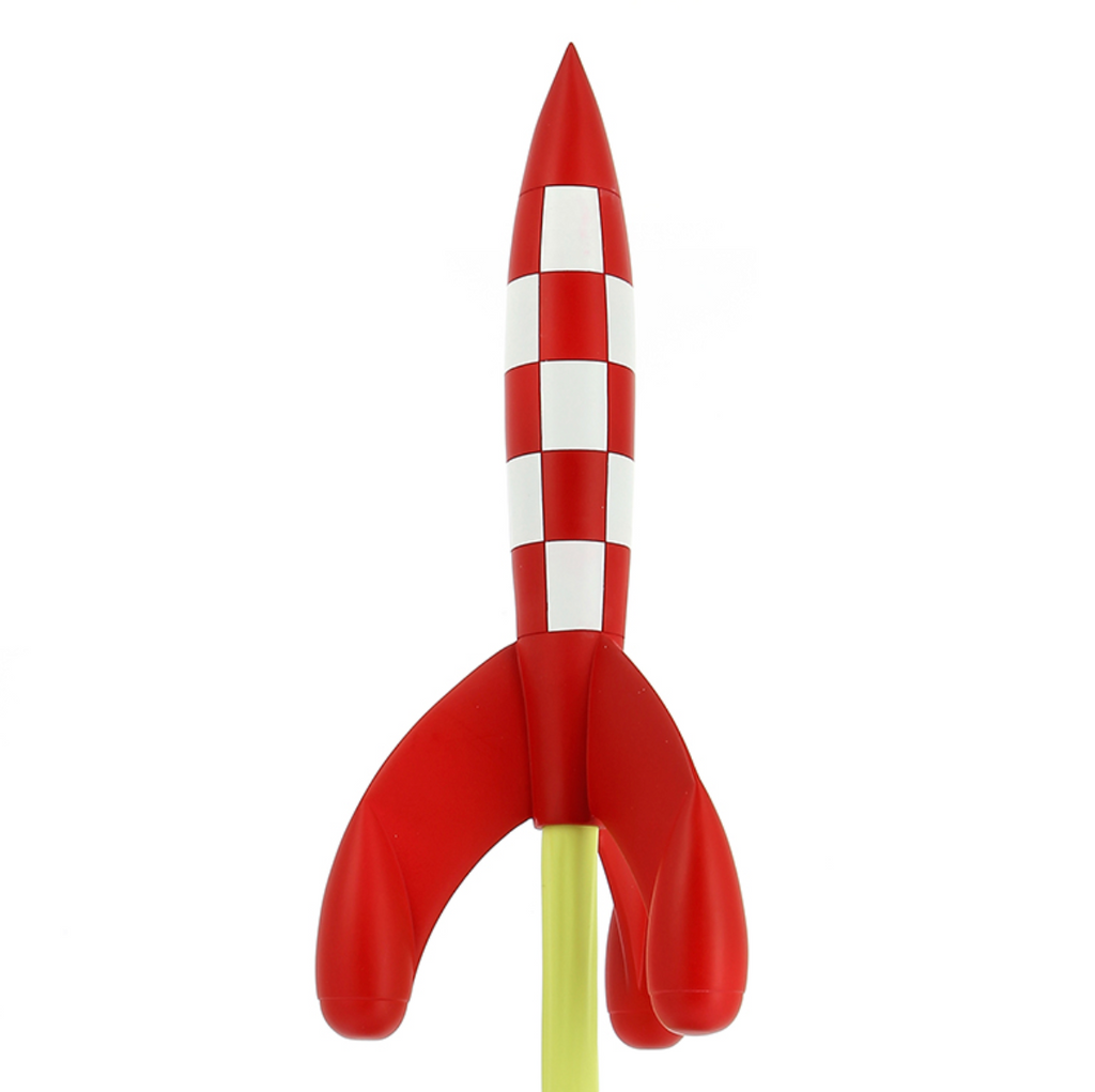Tintin Les Icônes Rocket Taking Off - Hand Painted Resin Model, Numbered Edition