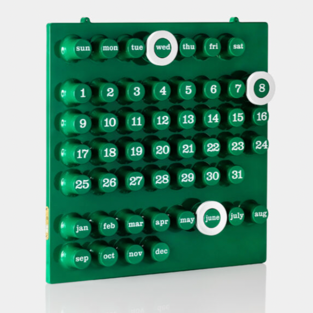 Ring a Date Perpetual Calendar - Green