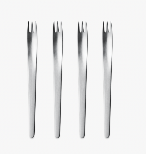 Set of 4 Cake Forks des. Arne Jacobsen, 1957 for Georg Jensen