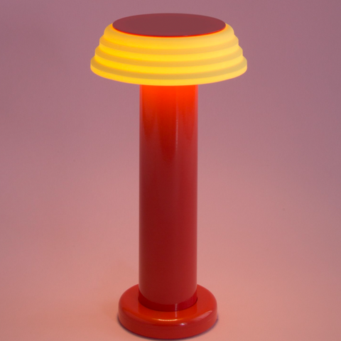 PL1 Portable Rechargeable Lamp des. George Sowden -  red /  yellow