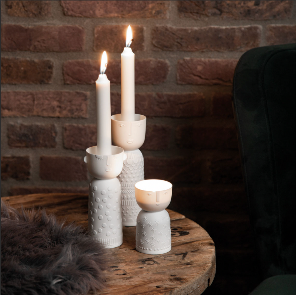 Lucia Porcelain Candle Holder