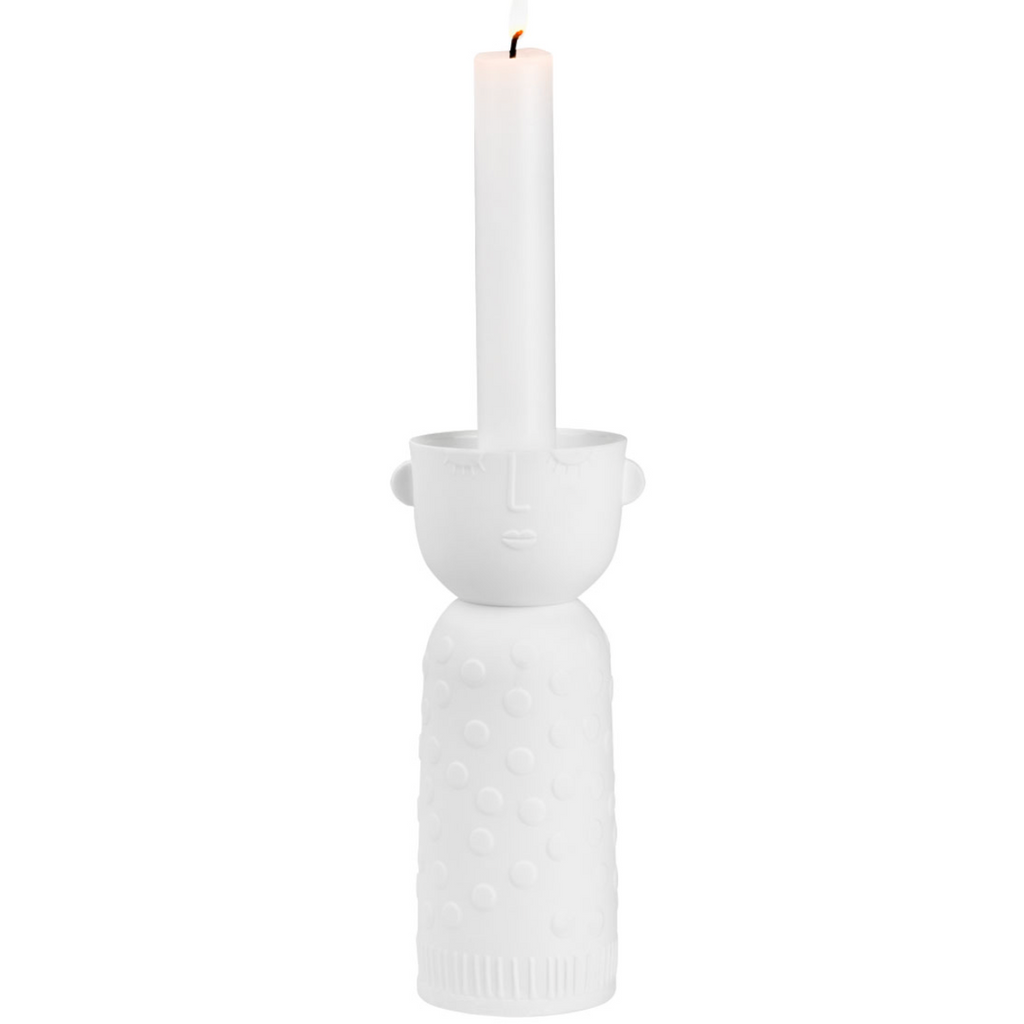 Luna Porcelain Candle Holder