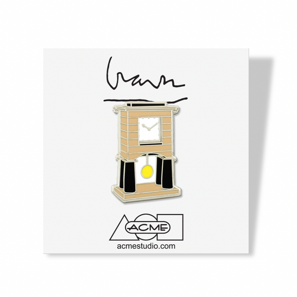 Michael Graves Alessi Clock Cloisonné Enamel Pin badge