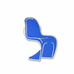 Blue Panton Chair Cloisonné Enamel Pin Badge