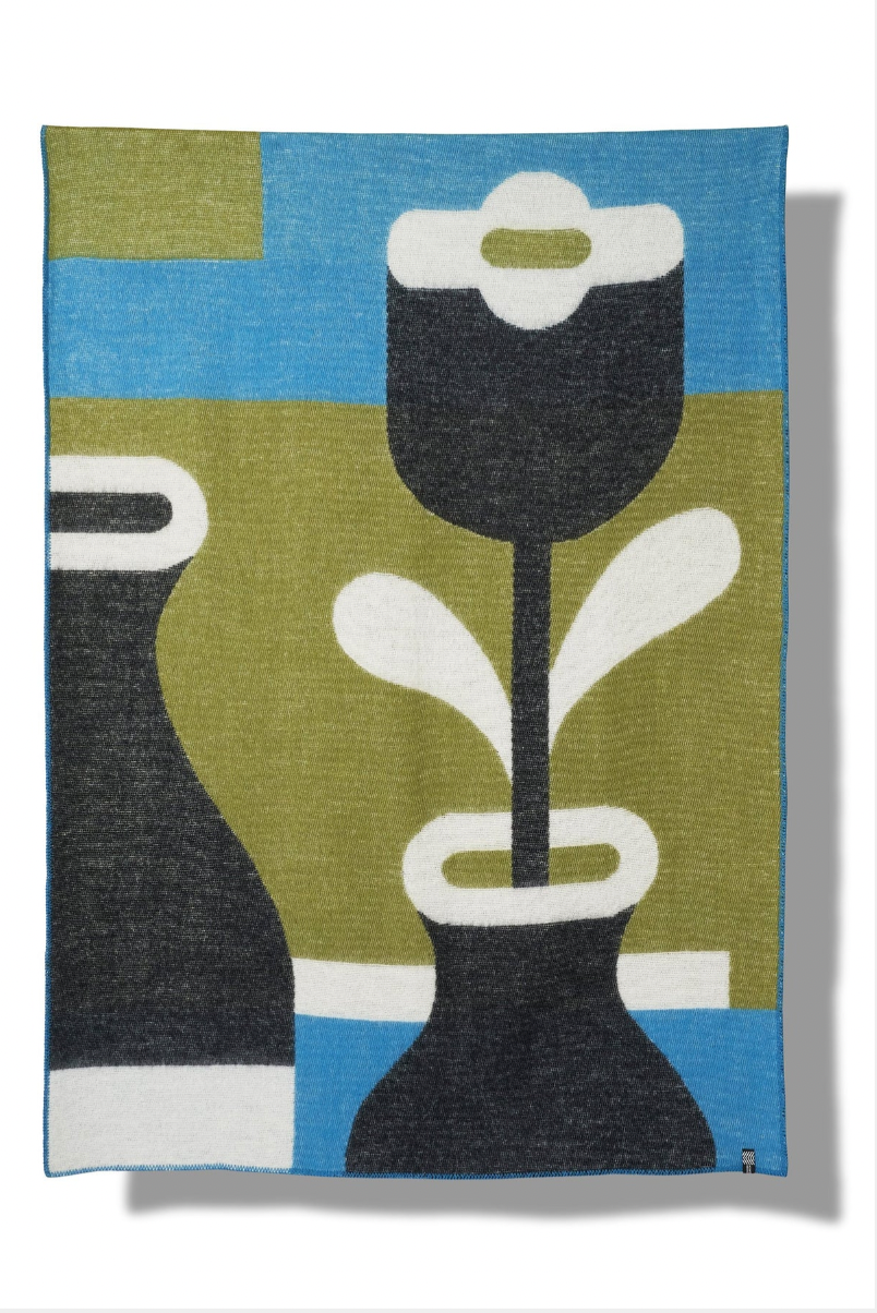 The Flower wool blanket / throw des. Jacco Bunt for ZigZagZurich