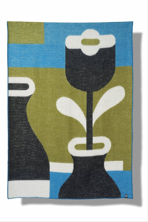 The Flower wool blanket / throw des. Jacco Bunt for ZigZagZurich