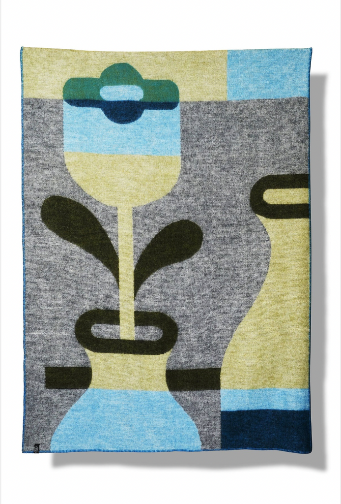 The Flower wool blanket / throw des. Jacco Bunt for ZigZagZurich