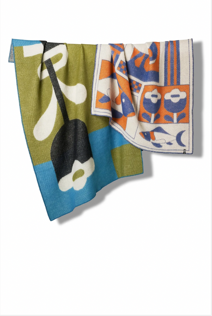 The Flower wool blanket / throw des. Jacco Bunt for ZigZagZurich