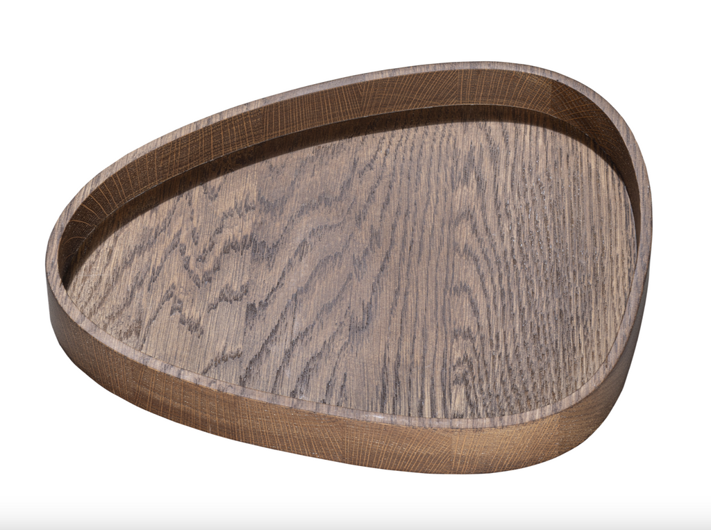 Curve Smoked Oak Tray by LindDNA