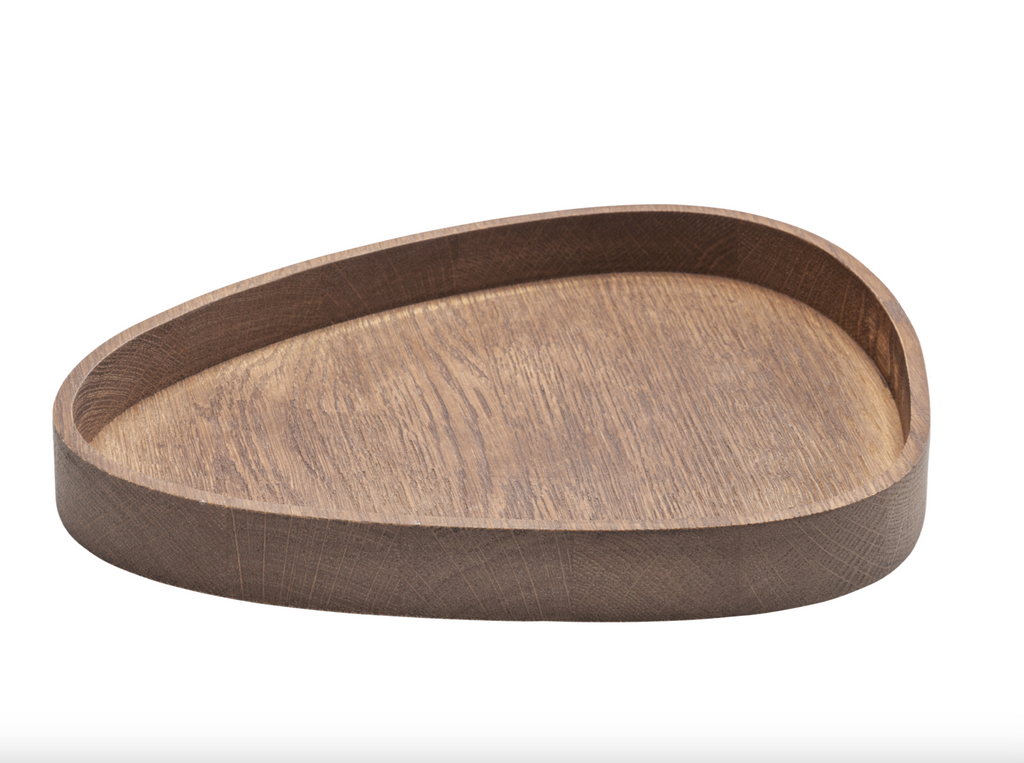 Curve Smoked Oak Tray by LindDNA