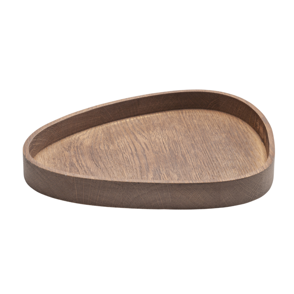 Curve Smoked Oak Tray by LindDNA