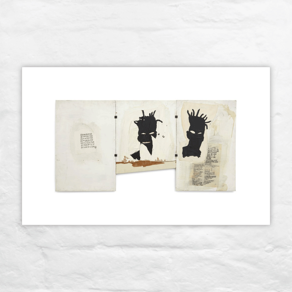 Self Portrait, 1981 poster by Jean-Michel Basquiat (printed on watercolour paper)