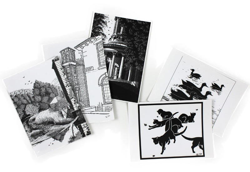 B&W Postcard Pack (x12) by Simon Palmer