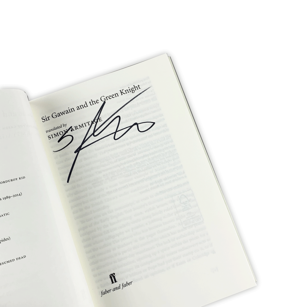 Sir Gawain and The Green Knight by Simon Armitage - signed paperback