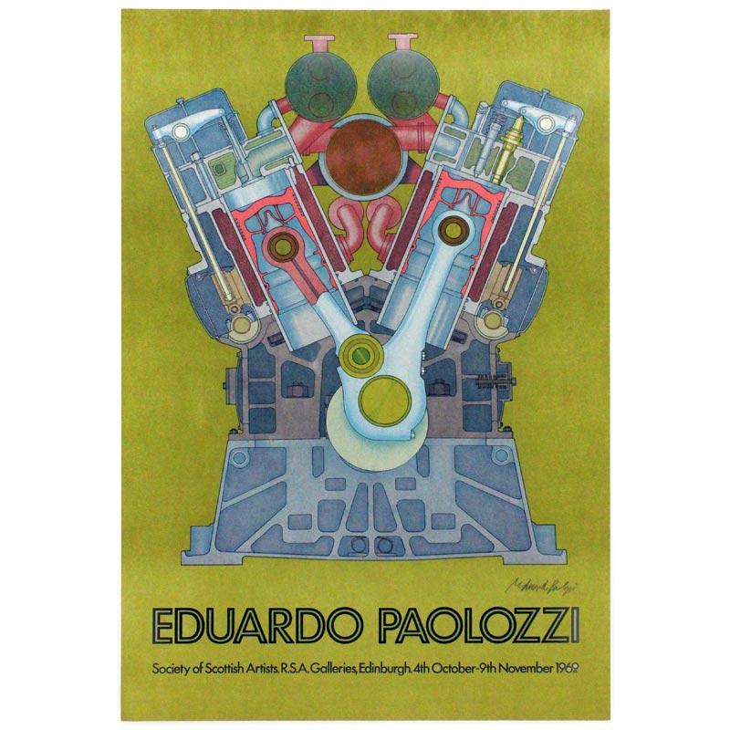 Society of Scottish Artists, 1969: signed poster by Eduardo Paolozzi