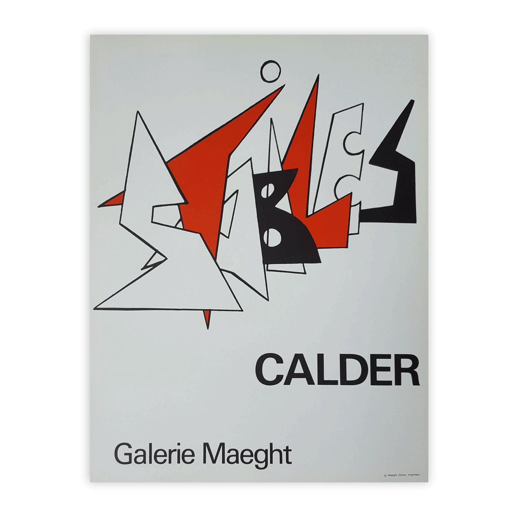 Stabiles, 1963 exhibition poster by Alexander Calder