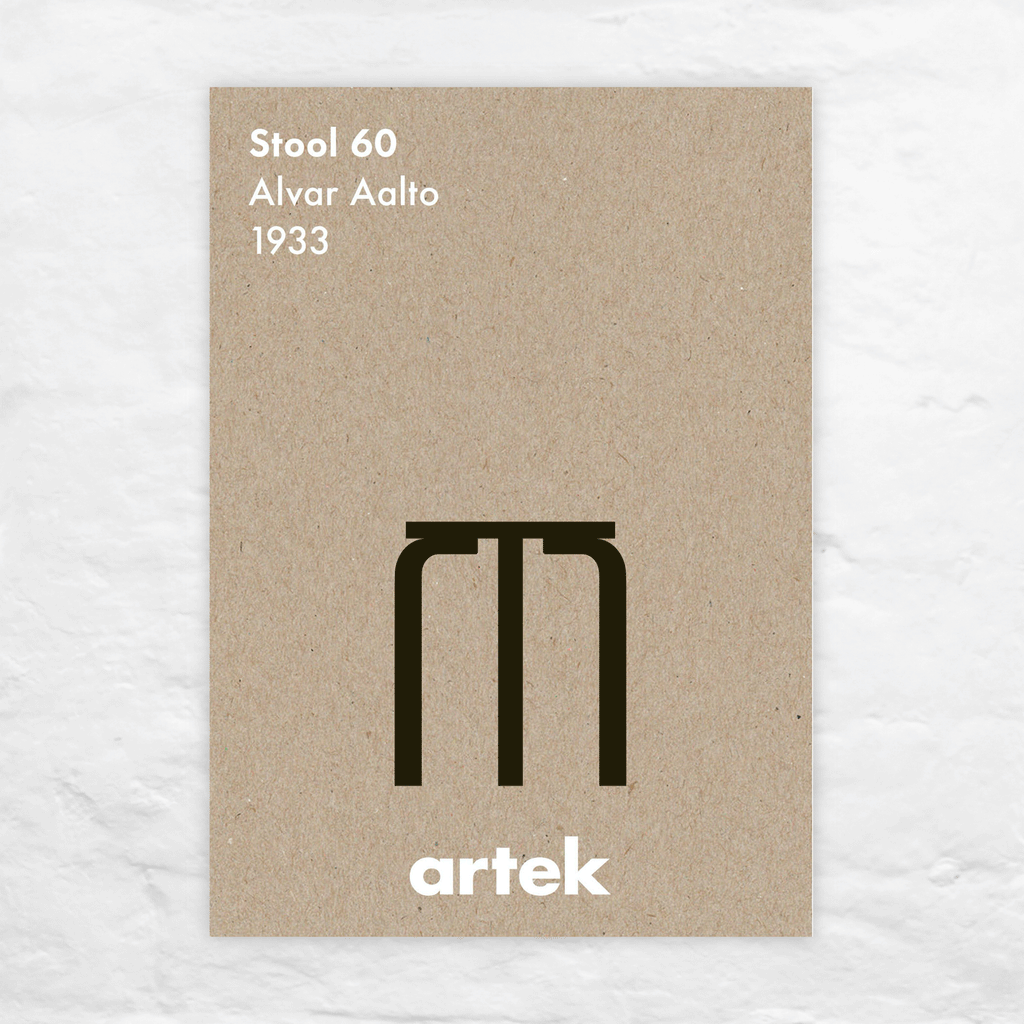 Stool 60 poster by Greige for Artek