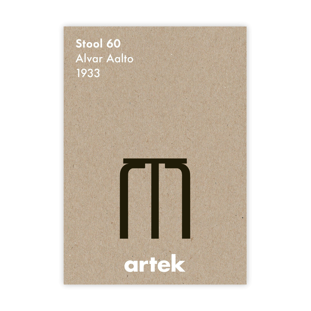 Stool 60 poster by Greige for Artek
