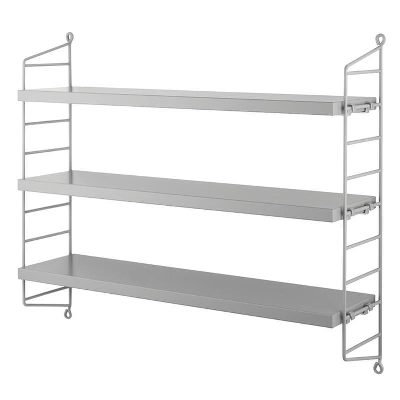 String® Pocket Shelving System - Grey / Grey
