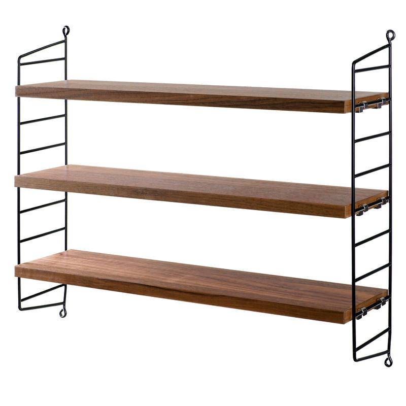 String® Pocket Shelving System - Walnut / Black