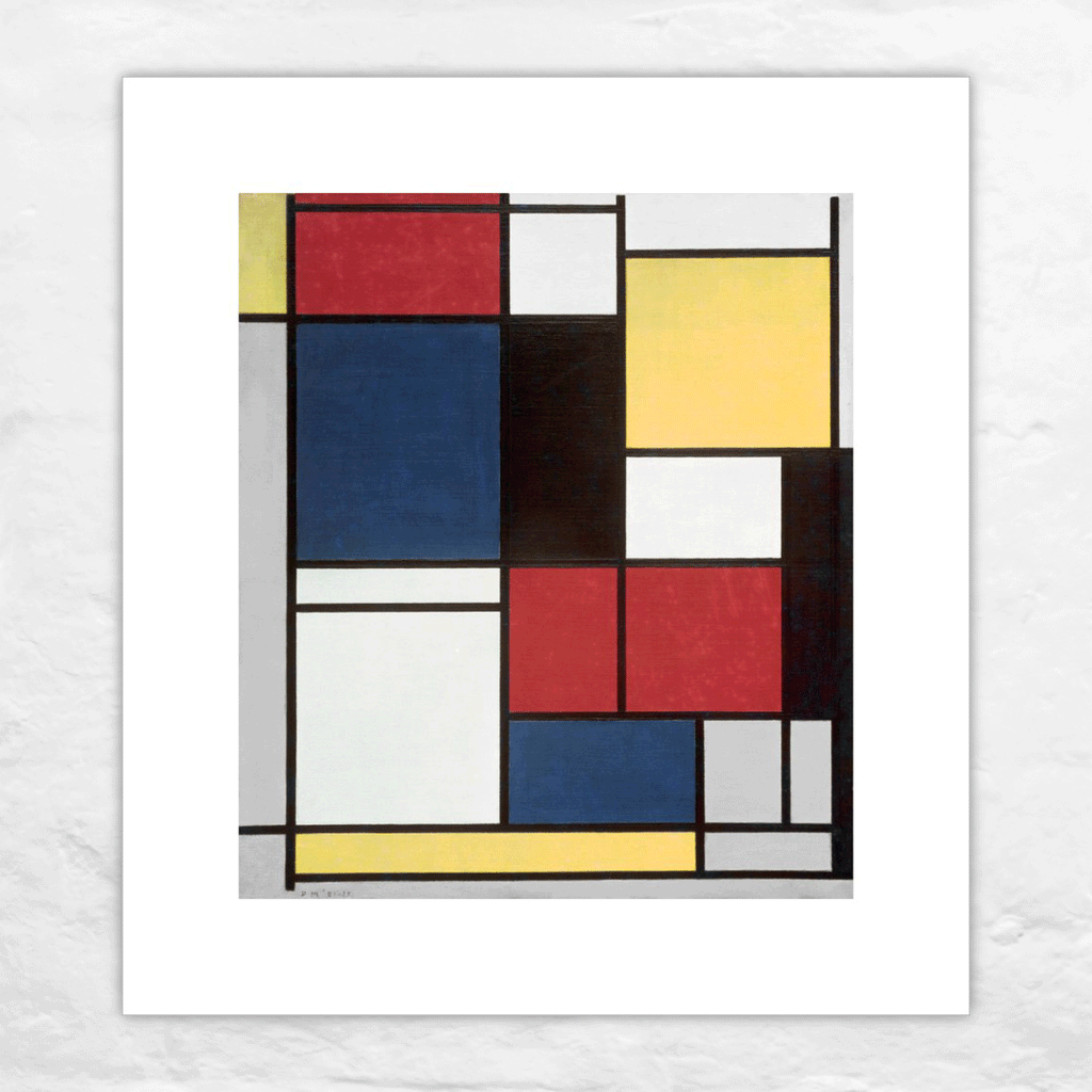 Tableau II, 1921-25 poster by Piet Mondrian