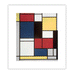 Tableau II, 1921-25 poster by Piet Mondrian