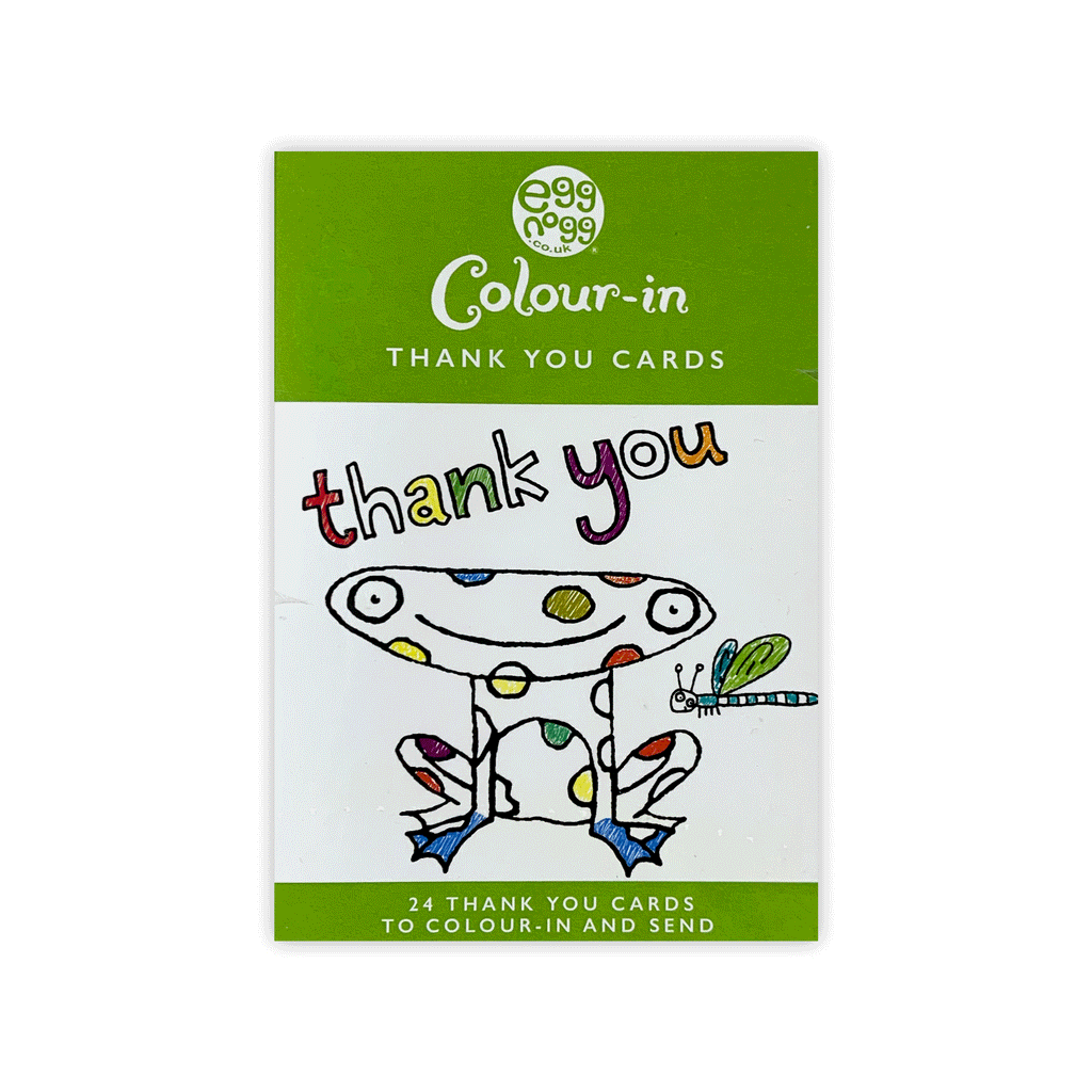 Thank You Colour-in Postcard Pocket Book